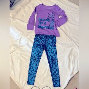 Komar Kids Purple and Blue Mermaid Matching Set
